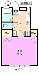 CASAマサキ A棟 1階1Kの間取り