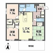 シャーメゾンステージ筑摩  ｜ 長野県松本市筑摩３丁目（賃貸マンション3LDK・1階・86.57㎡） その2