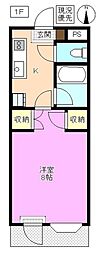 アップルズ・S 1Kの間取図画像