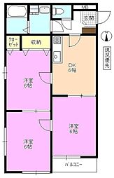 パストラル穂高 3DKの間取図画像