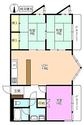 マンションモトマチ 3LDKの間取図画像