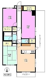 グランシティ南松本 3LDKの間取図画像