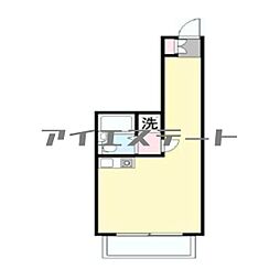 セザール池袋要町 ワンルームの間取図画像