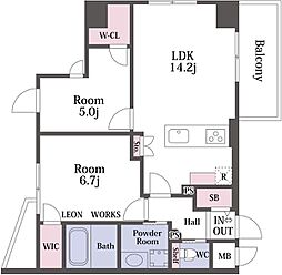 間取図画像 2LDK