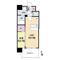 セレニテ福島プリエ 1LDKの間取図画像