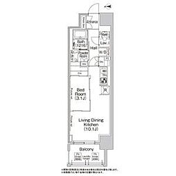 コンフォリア北堀江一丁目 1LDKの間取図画像