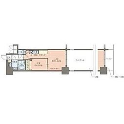 プレジオ鎗屋町 1LDKの間取図画像