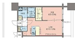 プレジオ難破EURO 1LDKの間取図画像
