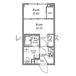 SERENITE中津 2Kの間取図画像