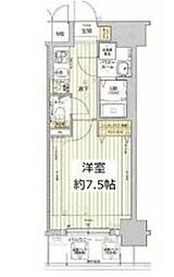 レオンヴァリエ福島野田 1Kの間取図画像