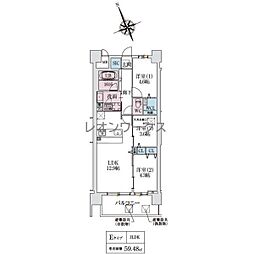 スプランディッド大阪NAMBA LINE(旧スプランディッドXI(イレブン 3LDKの間取図画像
