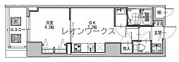 S-RESIDENCE堺筋本町Uno 1DKの間取図画像