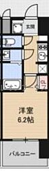 スプランディッド難波2 1Kの間取図画像
