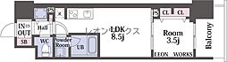 大阪市中央区松屋町住吉マンション 1LDKの間取図画像