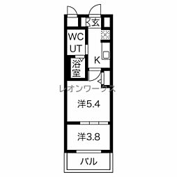 MJC大阪リベルテ 2Kの間取図画像