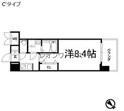 サムティ福島ノース 1Kの間取図画像