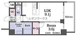 S-RESIDENCE阿波座chiaro 6階
