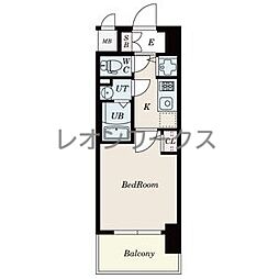 エスリードレジデンス大阪福島 1Kの間取図画像