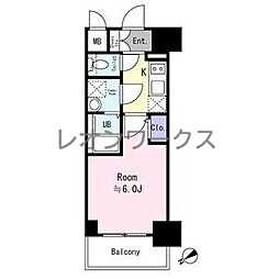 大阪市東淀川区東淡路4丁目マンション 1Kの間取図画像