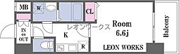 ベイサイドパークOSAKAサウスレジデンシス 1Kの間取図画像