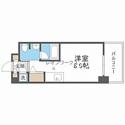 GlenparkEsaka2 ワンルームの間取図画像
