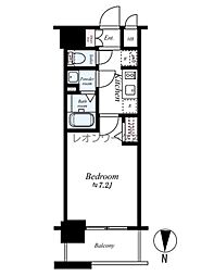 ファステート都島フィーノ 1Kの間取図画像