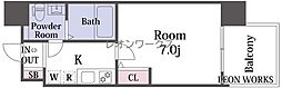 セレニテ三国プリエ 1Kの間取図画像