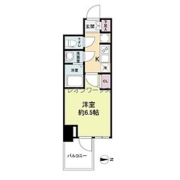 WORVE大阪本町 1Kの間取図画像