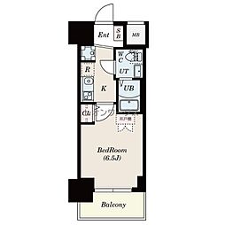 セレニテ本町リアン 1Kの間取図画像