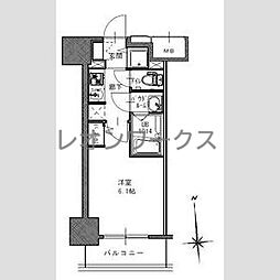 S-RESIDENCE南堀江 1Kの間取図画像