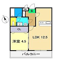 グランビュー 712 ｜ 高知県高知市朝倉丙453（賃貸マンション1LDK・7階・39.64㎡） その2