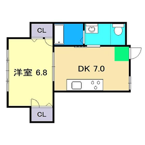 カーサブライト山手 202｜高知県高知市山手町(賃貸アパート1DK・2階・31.51㎡)の写真 その2