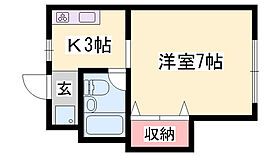 コーポ西中島  ｜ 兵庫県姫路市西中島（賃貸アパート1K・2階・21.26㎡） その2