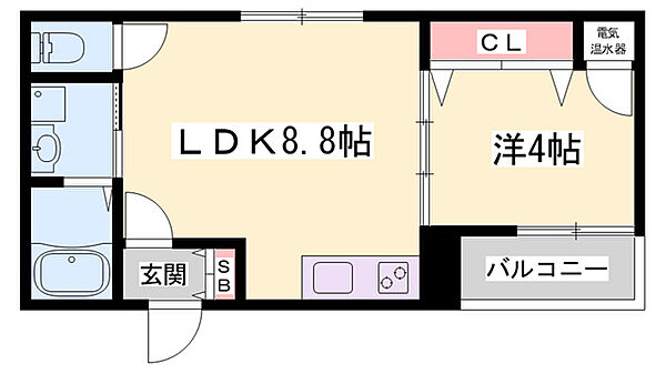 サントークII ｜兵庫県姫路市飾磨区三宅1丁目(賃貸アパート1LDK・2階・30.69㎡)の写真 その2