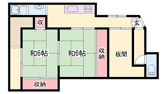 西二階町借家_間取り_0