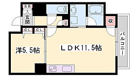 アンゼン十二所前  ｜ 兵庫県姫路市忍町（賃貸マンション1LDK・3階・44.61㎡） その2