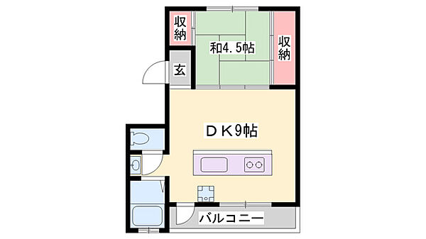 クレスト多可町2号棟 ｜兵庫県多可郡多可町中区森本(賃貸マンション1DK・5階・32.00㎡)の写真 その2