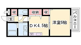 プランドール夢咲  ｜ 兵庫県姫路市東夢前台1丁目（賃貸アパート1DK・2階・30.39㎡） その2