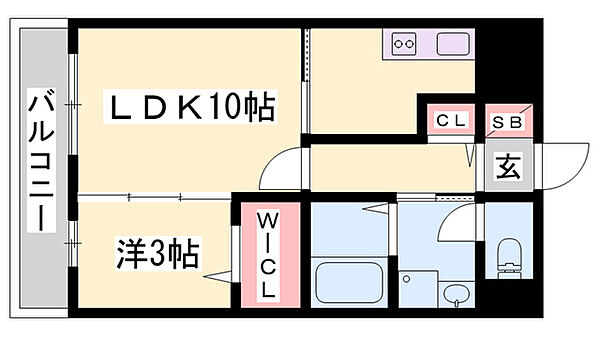 マジェスティーコート ｜兵庫県姫路市神子岡前2丁目(賃貸マンション1LDK・2階・34.00㎡)の写真 その2