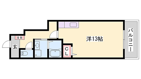 コゥジィーコート ｜兵庫県姫路市阿保(賃貸アパート1R・1階・35.81㎡)の写真 その2