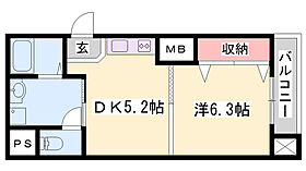 三共ヒルズ  ｜ 兵庫県姫路市南畝町2丁目（賃貸マンション1DK・7階・31.85㎡） その2