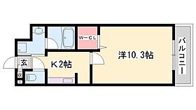 シャトー揚羽  ｜ 兵庫県姫路市三左衛門堀西の町（賃貸マンション1K・1階・31.26㎡） その2