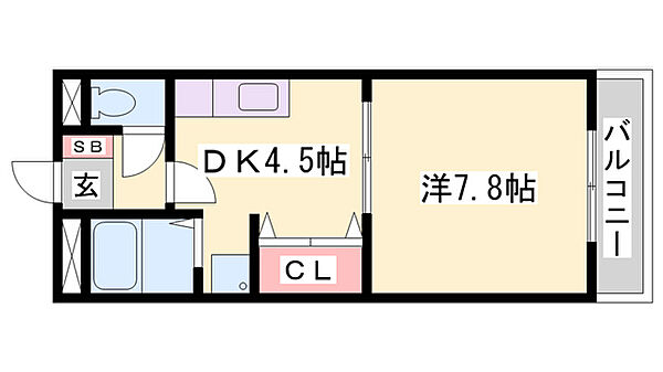 シャインハート ｜兵庫県加東市藤田(賃貸アパート1DK・2階・30.96㎡)の写真 その2