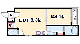 F asecia ilia  ｜ 兵庫県姫路市京口町（賃貸アパート1LDK・1階・30.43㎡） その2