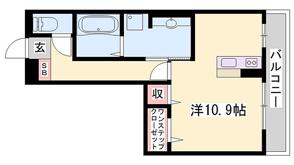 セジュール町坪 ｜兵庫県姫路市町坪(賃貸アパート1R・2階・35.35㎡)の写真 その2