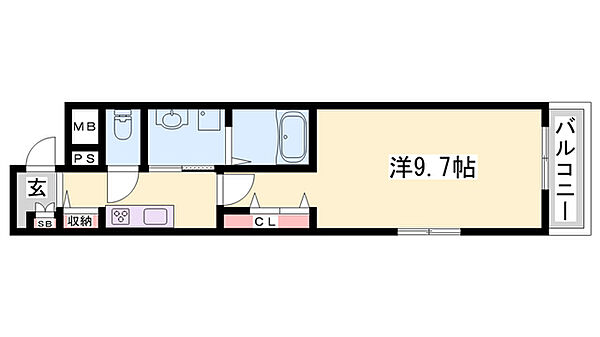 ソラナ ｜兵庫県姫路市南条(賃貸アパート1K・1階・31.21㎡)の写真 その2