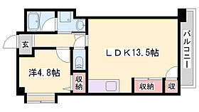 大栄・姫路北条レジデンス  ｜ 兵庫県姫路市北条宮の町（賃貸マンション1LDK・5階・43.25㎡） その2