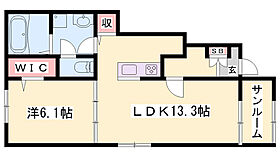 エスパスリッシュ田井　B  ｜ 兵庫県姫路市網干区田井（賃貸アパート1LDK・1階・50.01㎡） その2