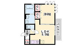 Ｊ・アメニティ北今宿  ｜ 兵庫県姫路市北今宿2丁目（賃貸アパート1LDK・3階・40.35㎡） その2