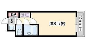 ダイアパレス姫路大手前通西  ｜ 兵庫県姫路市福中町（賃貸マンション1K・9階・22.97㎡） その2